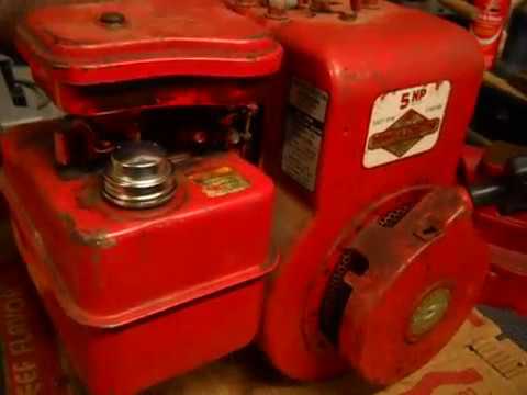 Briggs & Stratton 5hp Engine - YouTube