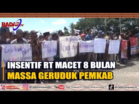 Insentif RT Macet 8 Bulan, Massa Geruduk Pemkab