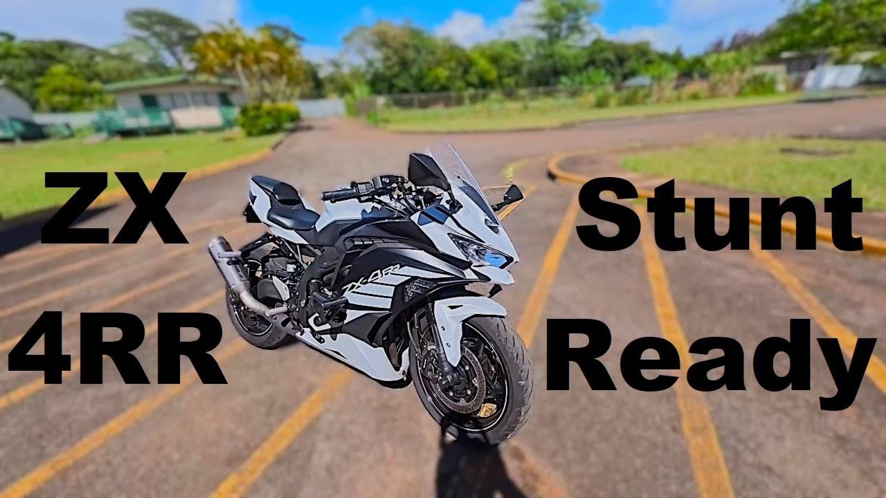 Turning My Track Bike Into A Stunt Bike (Kawasaki ZX400RR)