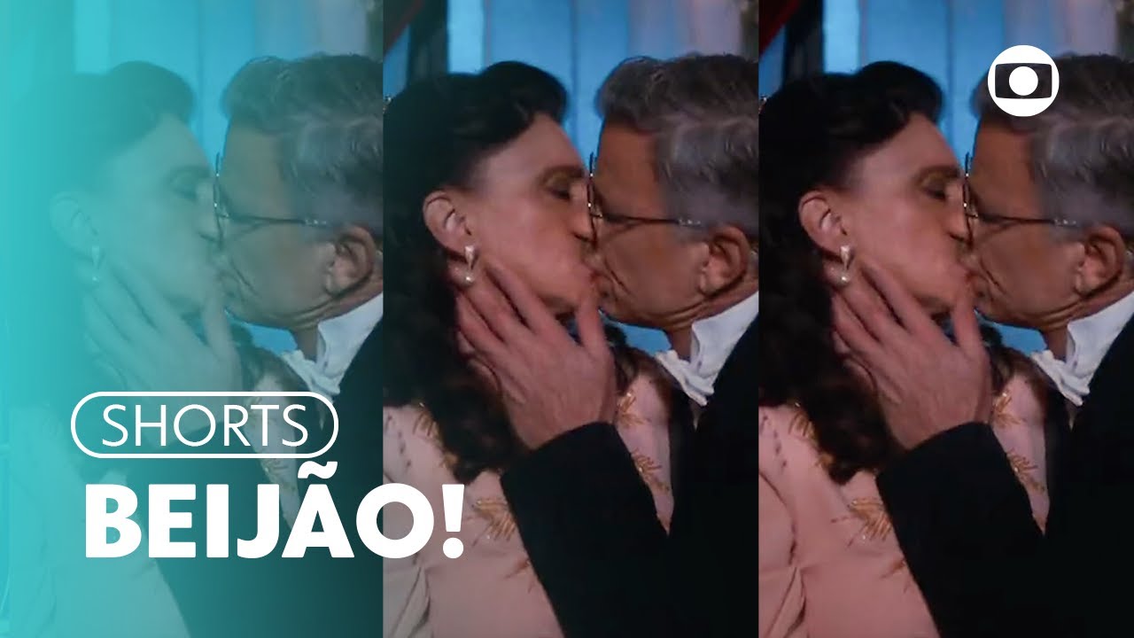 O beijo de Violeta e Eugênio finalmente saiu! 💕 | Além da Ilusão | TV Globo #shorts