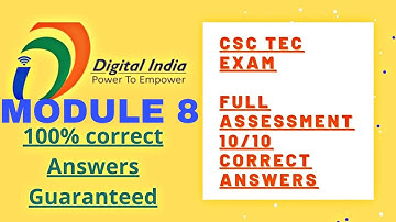 🔥🔥🔥 TEC Module 8. CSC TEC exam questions and answers 🔥🔥🔥fully solved. Guaranteed Full marks.