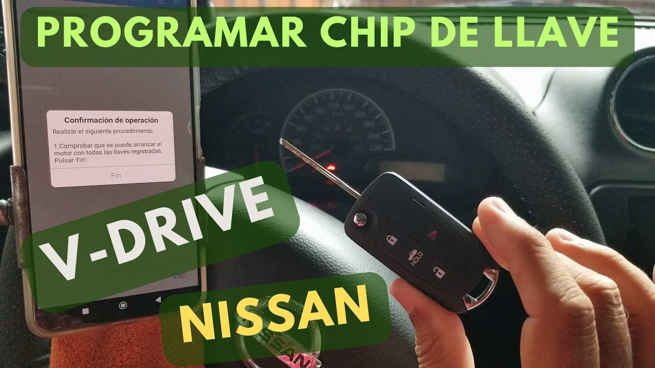 Programar Chip de Llave Nissan V Drive - YouTube
