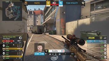 ZywOo 1v4 clutch vs Fnatic (Overpass)