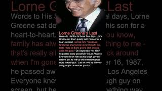 Lorne Greene’s Final Words to His Son 31ev8QdsVCQ 11 score65 unknown actor lorne greene attends 1 Profile
