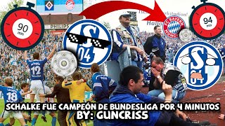Schalke 04 ganó la BUNDESLIGA en 2001 por 4 MINUTOS, la CELEBRARON A LO LOCO y al FINAL LA PERDIERON