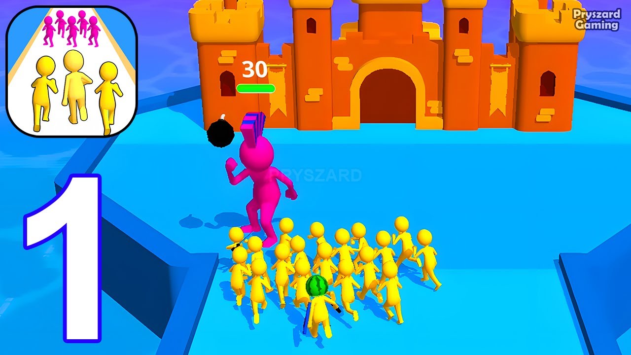 Join Clash 3D - Gameplay Walkthrough Part 1 Stickman Join & Clash Level 1-14 (iOS, Android)