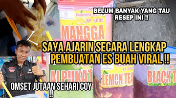 Thumbnail of IDE USAHA ES BUAH VIRAL‼️BONGKAR RESEP ES BUAH VIRAL‼️USAHA CEPAT BALIK MODAL OMSET JUTAAN SEHARI