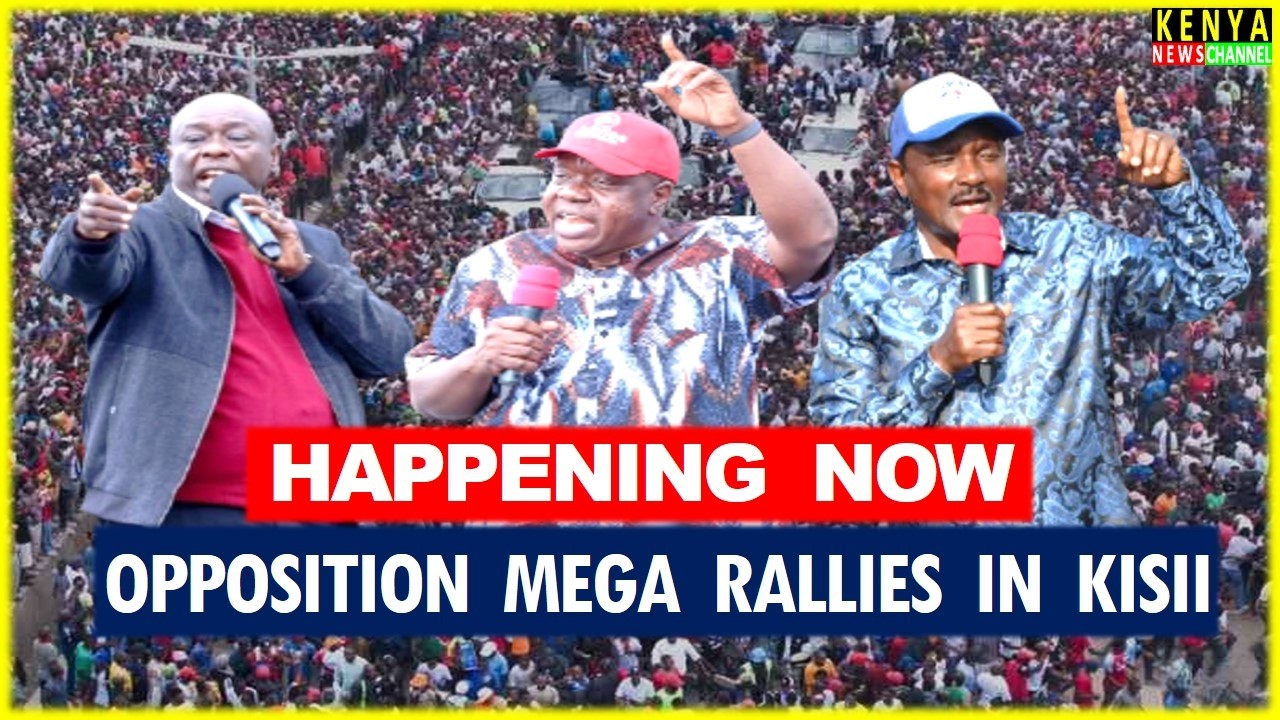 LIVE - Day 3 of Gusii Land Mega Rallies led by Matiangi, Gachagua & Kalonzo at Ogembo