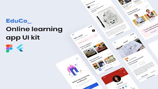 Design Online Learning Mobile App Flutter