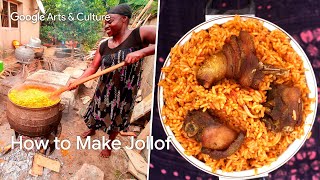 How to cook JOLLOF? The most popular DISH in NIGERIA with @Jeanelleats | Google Arts & Culture screenshot 2