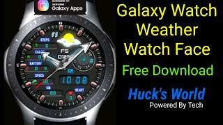 Free Galaxy Watch/GearS3 Analog/Digital Weather Watch Face Download Is A Must screenshot 5