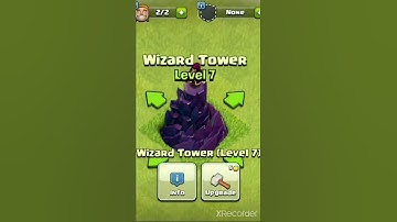 Upgrading wizard Tower level 1 to Max #shorts #coc #cocshorts #clashofclans #upgrading