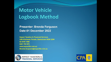 Motor Vehicle Logbook Method