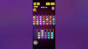 Ball Sort Puzzle 2021 level 140 Gameplay walkthrough