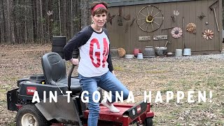 Sweet Hunter teaches Val To Mow The Yard! John Deere Or Zero Turn? @ourforeverfarm by Our Forever Farm 2,563 views 3 weeks ago 13 minutes, 47 seconds