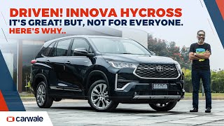 Toyota Innova Hycross drive review - It's great. But, not for everyone | CarWale