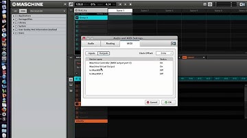 midiin object controling jitter video via Maschine