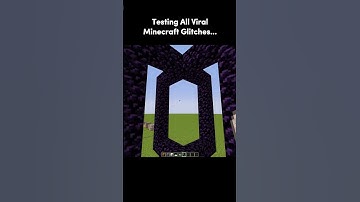 Testing All The Viral Glitches In Minecraft 🤯 #shorts #minecraft