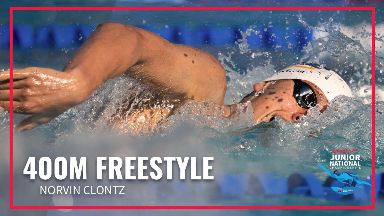 Norvin Clontz Dominates the 400M Freestyle 2022 Speedo Junior