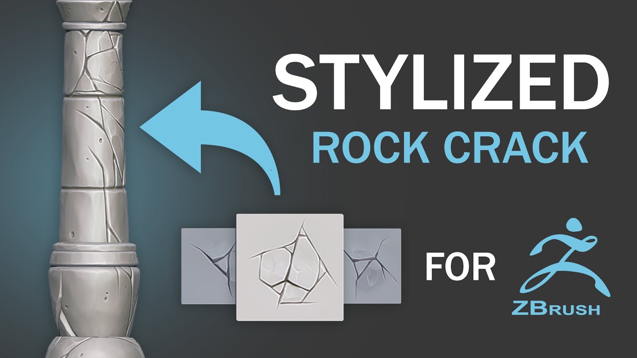 30 stylized cracks zbrush