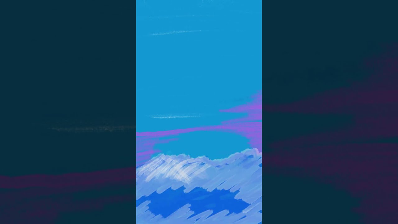 Painting a Peaceful Snow Hill in Adobe Fresco 🌨️✨ 