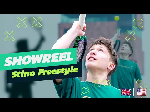 Tennis Trick Shots from Belgium | Stino Freestyle Showreel 2023