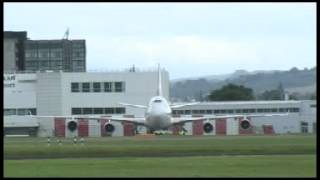 Boeing 747-400 G-VROY Virgin Atlantic at Glasgow Airport 