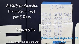AUSKF Kodansha Promotion Test, NJ. 4/19/2026 Group 502
