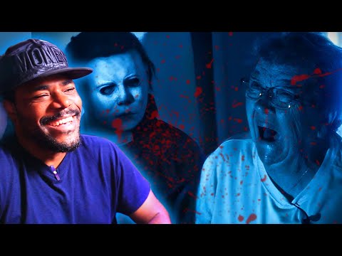 GRANDMA VS MICHAEL MYERS!  HALLOWEEN SHORT FILM REACTION!!!
