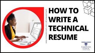 How to Write a Technical Resume   Final 1