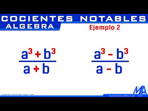 Cocientes notables |