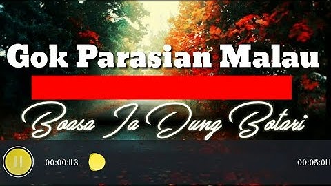 Lirik Boasa Ia Dung Botari Cover Gok Parasian