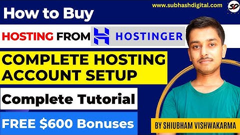 ✅How to Buy Hosting from Hostinger 2024 | Hostinger Complete Hosting Account Setup Tutorial | Hindi