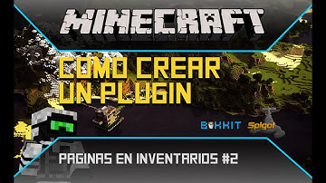 Como CREAR un PLUGIN de Minecraft - Paginas en Inventarios - Parte 2/2