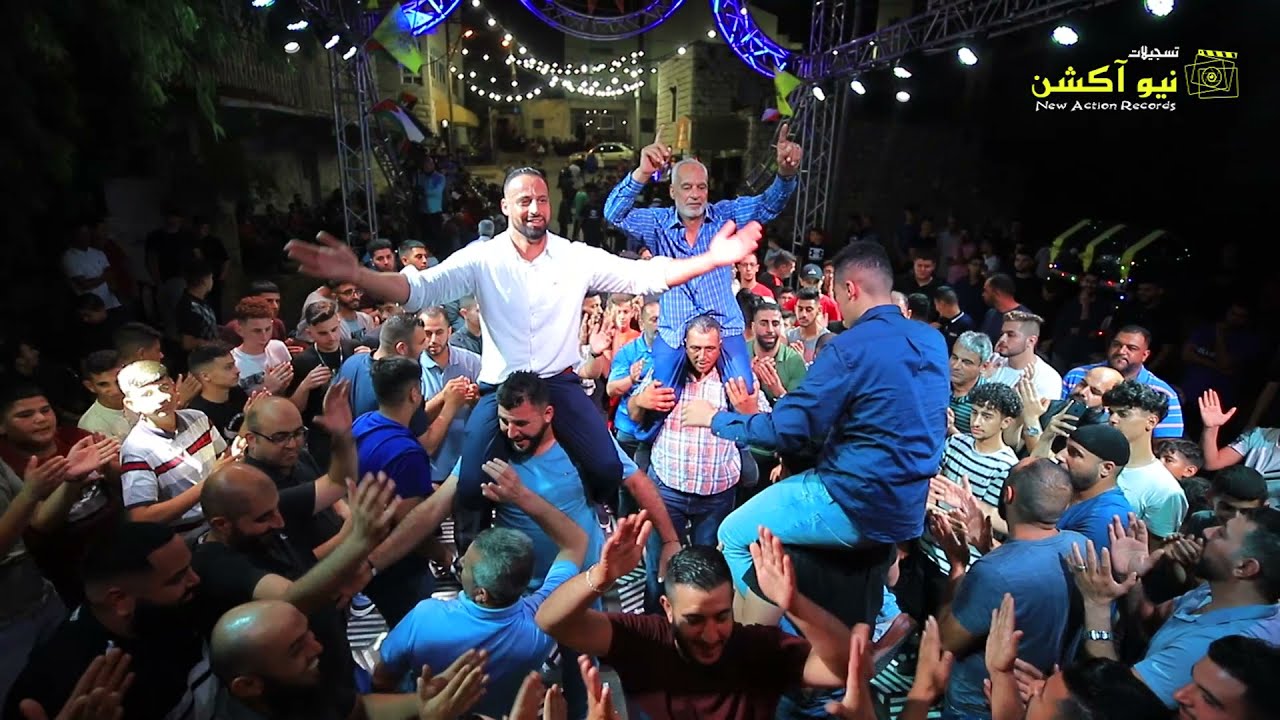 استقبال ملوكي وناري للعريس كريم ابو حسن في دير دبوان مع الفنان باسل جبارين