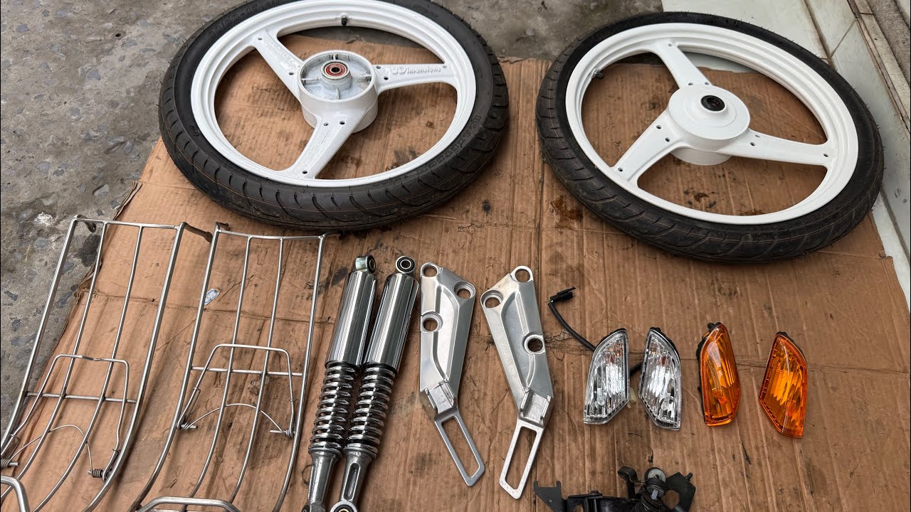 Wave thái 110 🌾 Phuộc sau , Bánh mâm 3D Japane 🌟🌟 26 tết 😍😍 #wave110 #phutungwave 