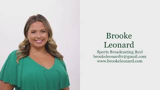 Brooke Leonard Fall 2025 Sports Anchoring/Reporter Reel