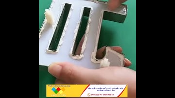 hướng dẫn làm chữ inox gắn led hắt sáng chân đúng cách, Web: vattutructuyen.com