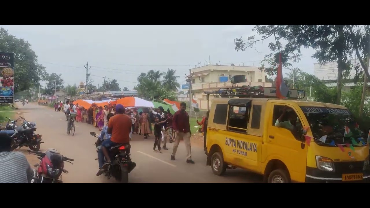 INDIAN FLAG (75 FEET) RALLY for independance day by 