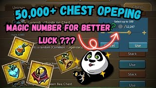 OPENING 50,000+😱 CHESTS to Find Out if DROP RATE MATTERS – Lords Mobile