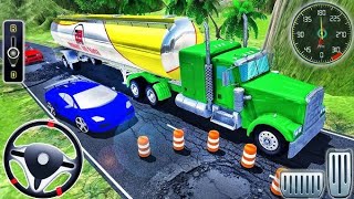 Oil tanker truck transport driving 3d game | Truck Transport Truck Game Sim | Android Gameplay  screenshot 1