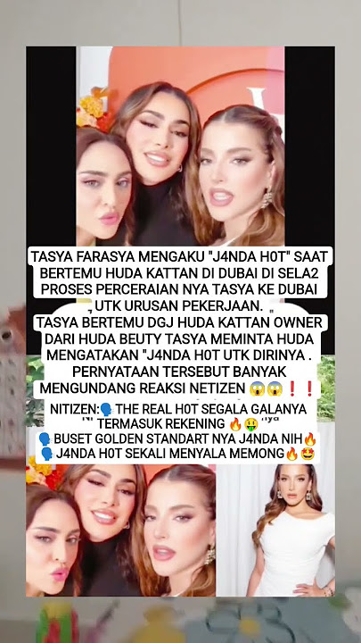 TASYA FARASYA🗣️:J4NDA H0T🔥❗#viral  #artist #tasyafarasya #hudabeauty #shortvideo #shorts
