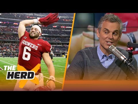Colin reacts to Kristine Leahy's news on the Cleveland Browns eying Baker Mayfield | THE HERD
