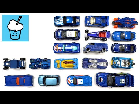ALL BLUE Toy Cars Collection! Huge Showcase of Hot Wheels, Sports Cars, and Race Cars