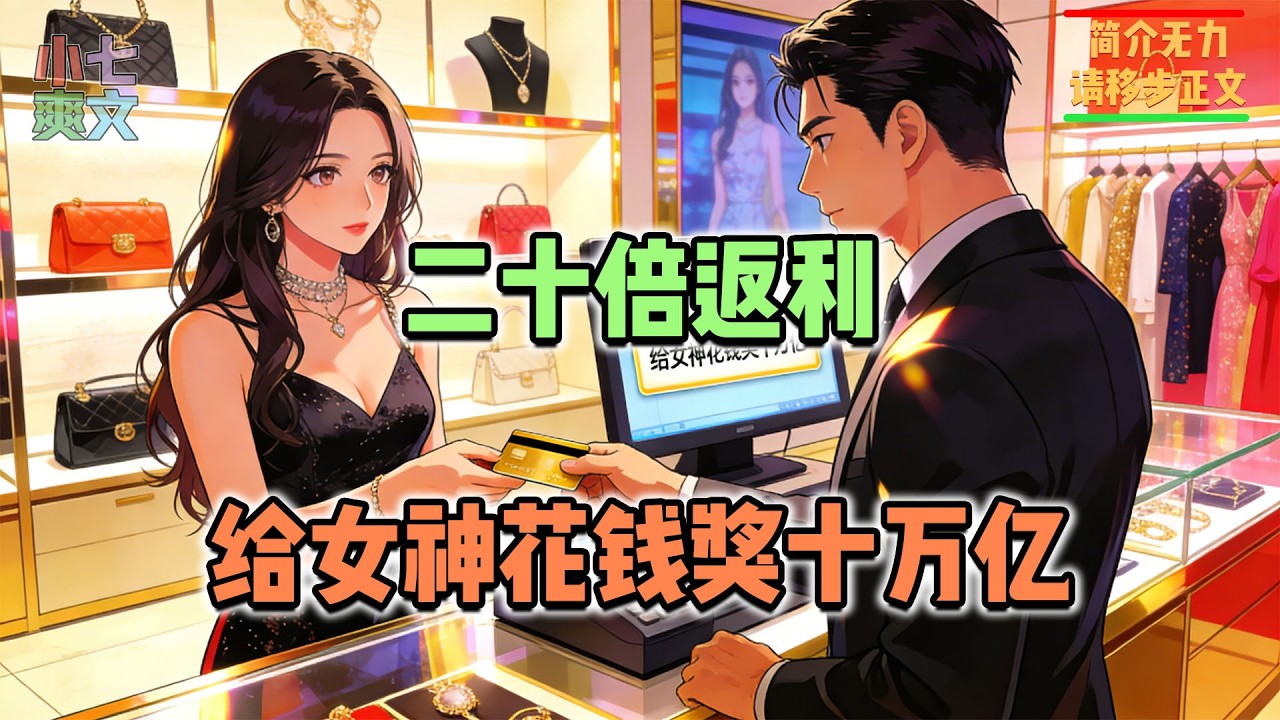 失业负债八万只剩23.5元时我觉醒女神返现系统，给她花钱直接抽中20倍到账196万！#都市爽文 #神豪爽文 #系统小说 #爽文解说 #小七爽文 #女神 #热血 #打脸 #逆袭