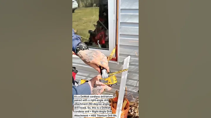 DeWalt Cordless Drill with Right Angle Attachment | Ultimate Tool for Tight Spaces