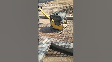 Compaction process |Compacting surface after #murumfilling #civilengineering #shorts #construction