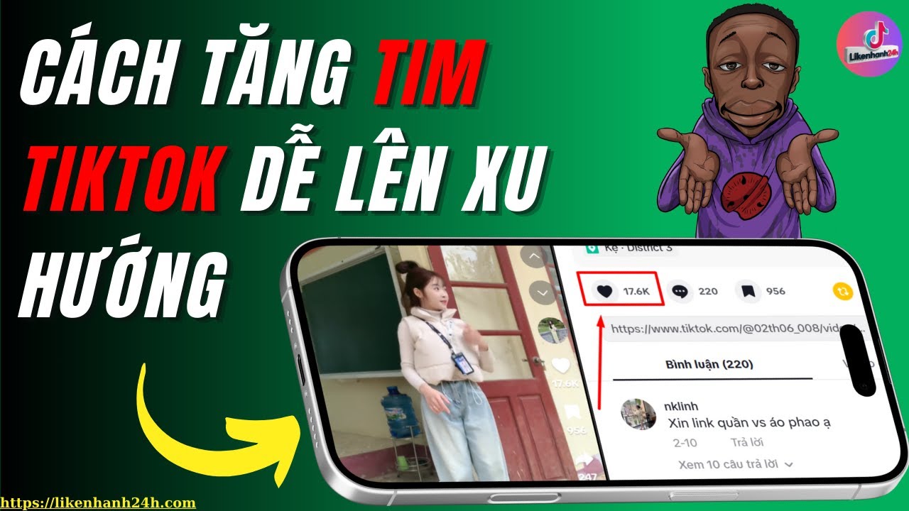 🔥 Cách tăng tim trên tik tok | Likenhanh24h - YouTube