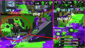 My luckiest curling bomb splat so far [In theory, a combo using 2 curling bombs at a time]