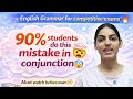 90% of students make this mistake in conjunction 🤯 (Part-9) | Must watch before exam 💯 #english #ssc